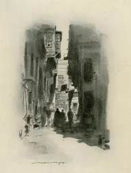 Une rue du Caire